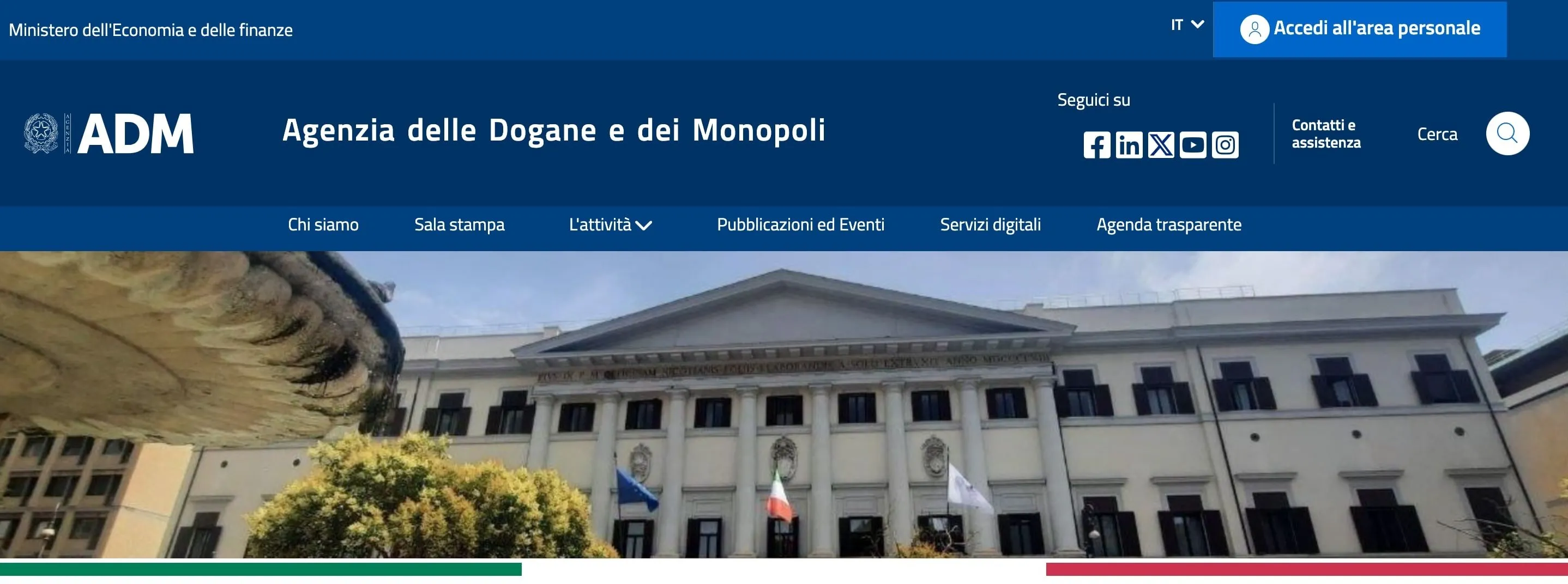 ADM Pagina Iniziale Agenzia delle Dogane e dei Monopoli
